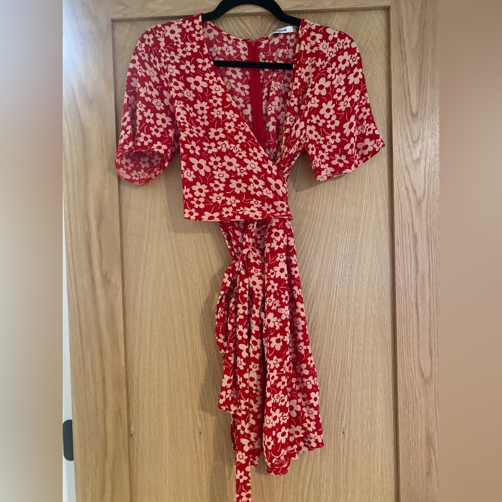 Madewell tie waist romper